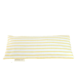 Eye Pillow, gul-hvid stribe