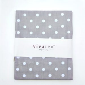 Sengetøj til juniordyne, grå med prik.