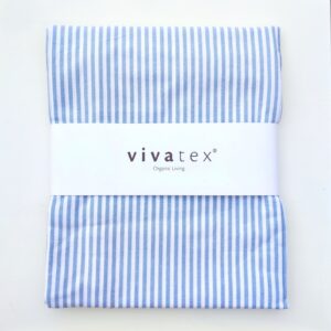 Junior dynebetræk, Sea Blue-hvid stribe