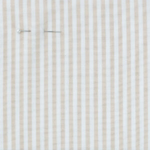 Beige stribe, økologisk bomuld