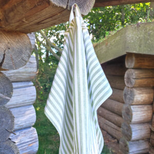 Viskestykke, Mosgrøn Stribe7, langstribet