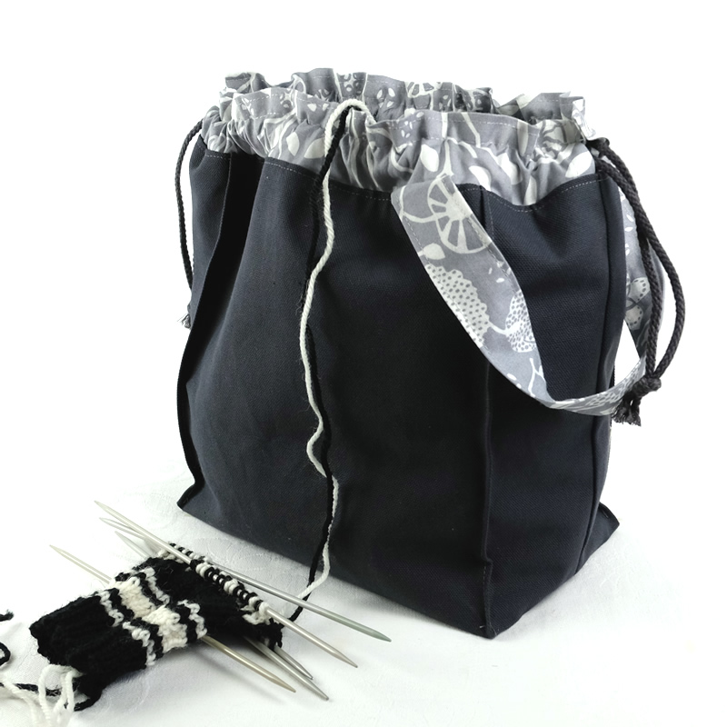 Økologisk strikkepose, Anthrasite halvpanama